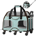 Load image into Gallery viewer, Luxury Rider Pet Carrier with Removable Wheels and Telescopic Handle
