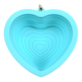 Load image into Gallery viewer, Aqua Heart Collapsible Bowl
