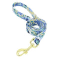 Load image into Gallery viewer, Blue Daisy Flower Dog Collar & Leash Set | Personalized Free - Southlake Paws
