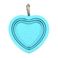 Load image into Gallery viewer, Aqua Heart Collapsible Bowl
