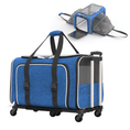 Load image into Gallery viewer, Katziela Rolling Rover Airline Compliant Expandable Wheeled Pet Carrier
