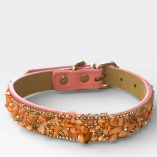 Blush Soleil Crystal Dog Collar - image 2