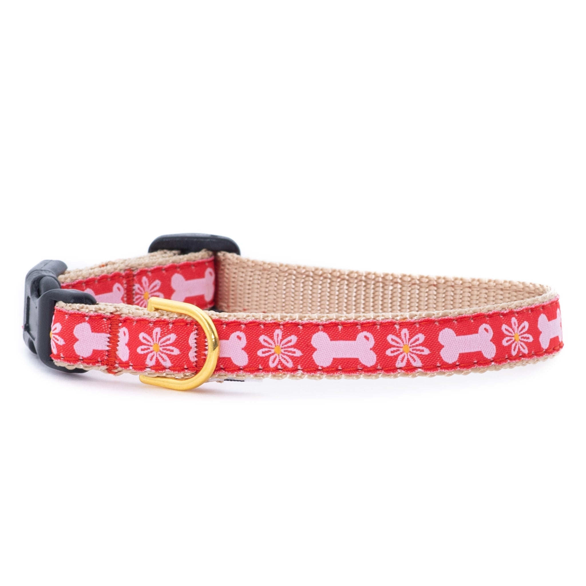 Bones in Bloom Small Breed Dog Collar | Southlake Paws