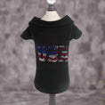 Load image into Gallery viewer, Born in the USA Polo Black Limited Edition Sparkle Style (Now on Sale!) Tees - Luxury Dog Collar from Southlake Paws
