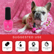 Dog Nail Polish - Polish Bottles with Brush