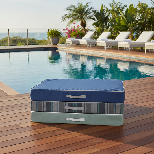 Bowsers Poolside Rectangular Outdoor Dog Bed - Sunbrella