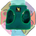 Load image into Gallery viewer, EcoBark Step In Dog Harness - XXXS to Small Breeds- Reflective Soft Mesh Harness for Teacup, Small Dogs and Puppies / Forest Green
