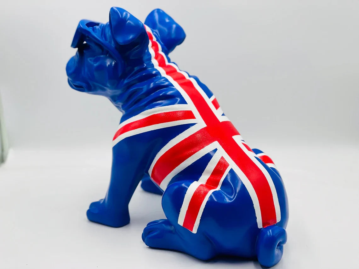 British Lover Bulldog Statue