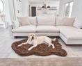 Load image into Gallery viewer, PupRug by Paw.com™ Faux Fur Orthopedic Dog Bed - Curve Brown - Southlake Paws
