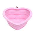 Load image into Gallery viewer, Bubblegum Heart Collapsible Bowl
