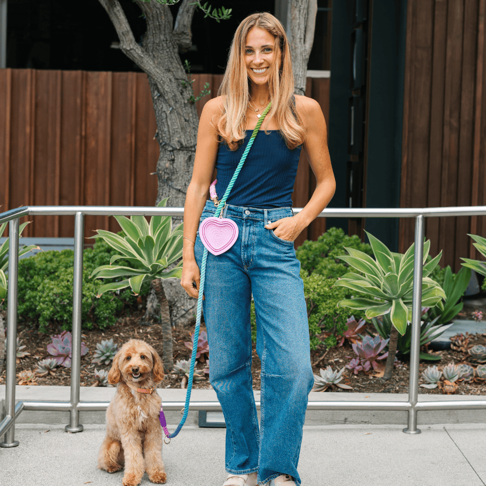 Bubblegum Heart Collapsible Bowl