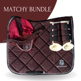 Load image into Gallery viewer, Burgundy Saddle Pad Set
