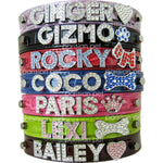 Parisian Pet 'Croc Collar' for Dogs & Cats – Unique Faux Leather Crocodile Dog Collar, Personalized and Durable Design, Various Colors