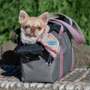 Ivory pure wool dog blanket with braided knit design