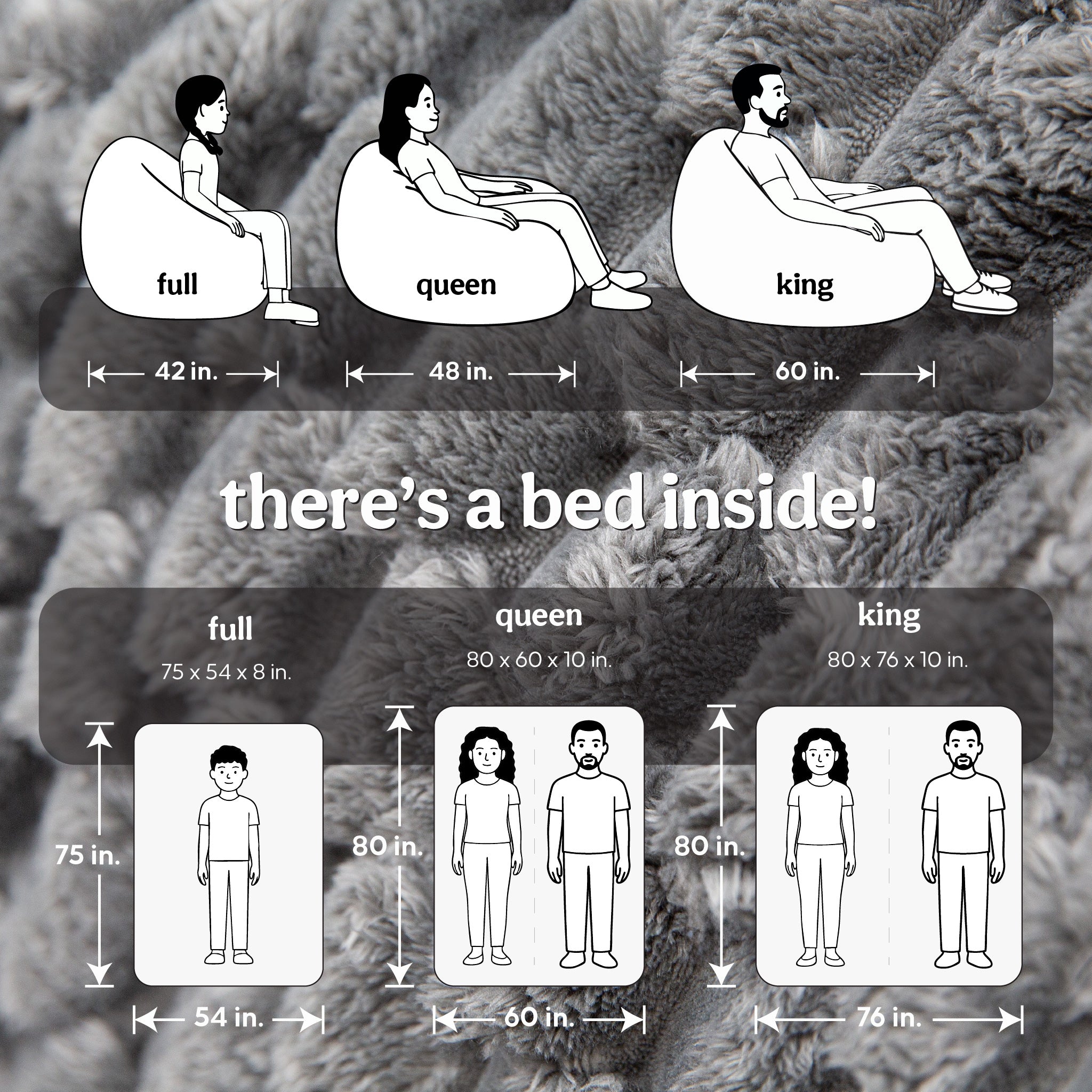 Bean Bag - Queen - Cloud