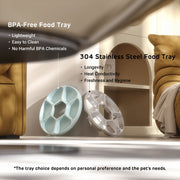 Brioche 6 Meal Cordless Automatic Pet Feeder with Two Ice Packs 