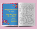 Load image into Gallery viewer, Good Vibes Coloring Book Customized
