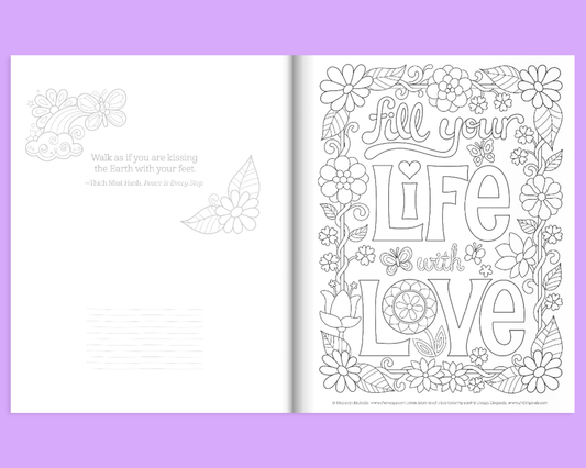 More Good Vibes Coloring Book Customized