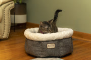 Cozy Cat Bed in Beige and Gray C105HHS/MB