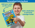 Load image into Gallery viewer, Super Cool Trucks, Tractors. and Cars Coloring Book Customized
