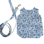 Blue Floral Toile Leash