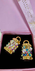 Load image into Gallery viewer, Aurora Swarovski Crystal Love Charm Set by Allysa Payne Beverly Hills
