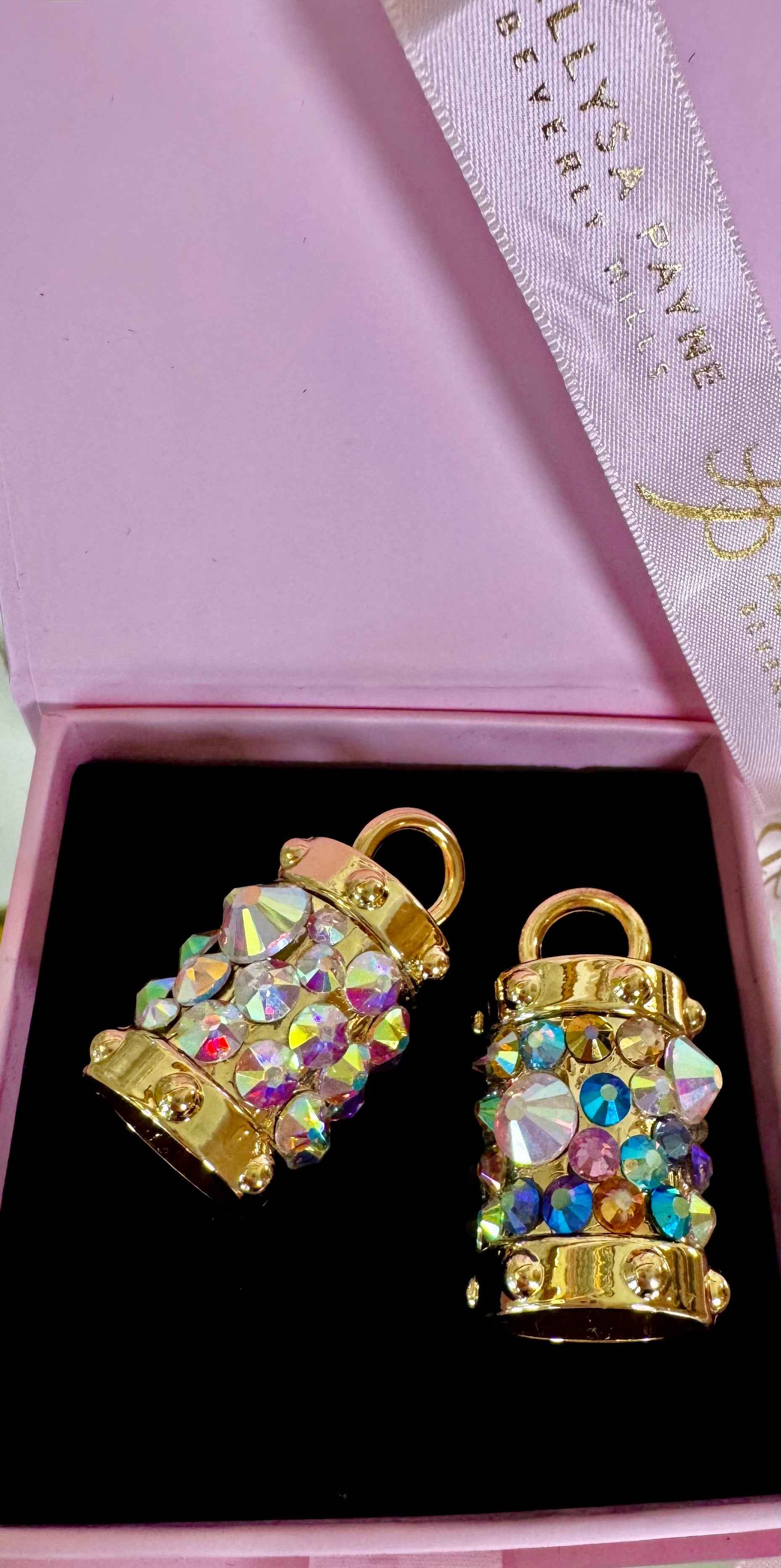 Aurora Swarovski Crystal Love Charm Set by Allysa Payne Beverly Hills