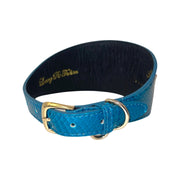 Dark Turquoise Snake with our 3 Custom Swarovski Crystal Rivets