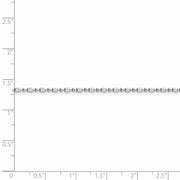 1.5mm Sterling Silver Solid Fancy Beaded Chain Necklace