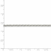 2.75mm Sterling Silver Classic Solid Cable Chain Necklace
