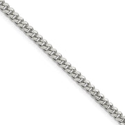 3.5mm Sterling Silver Solid Classic Curb Chain Necklace
