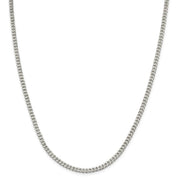 3.5mm Sterling Silver Solid Classic Curb Chain Necklace