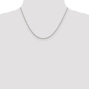 2.25mm Sterling Silver, Fancy Pendant Chain Necklace, 18 Inch