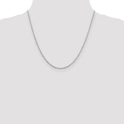 2.25mm Sterling Silver, Fancy Pendant Chain Necklace, 20 Inch