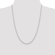 2.25mm Sterling Silver, Fancy Pendant Chain Necklace, 24 Inch