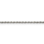 1.5mm Sterling Silver, Diamond Cut Solid Rope Chain Necklace