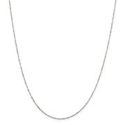 1.4mm Sterling Silver, Twisted Serpentine Chain Necklace
