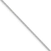 1.2mm Sterling Silver, Diamond Cut Solid Snake Chain Necklace