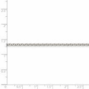 2.25mm Sterling Silver Classic Solid Cable Chain Necklace