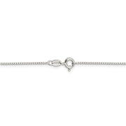 1mm Sterling Silver, Mirror Box Chain Necklace