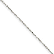 0.5mm, Sterling Silver, Twisted Serpentine Chain, 24 inch