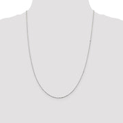 0.5mm, Sterling Silver, Twisted Serpentine Chain, 24 inch