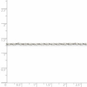 1.6mm, Sterling Silver D/C Twisted Solid Serpentine Necklace