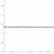 1.8mm, Sterling Silver D/C Twisted Solid Serpentine Necklace