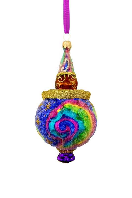 Candy Dandy Pastel Glass Ornament - Southlake Paws