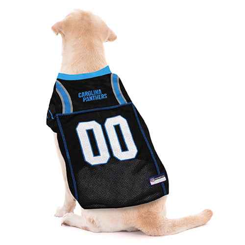 NFL Carolina Panthers Striped Mesh Dog Jersey