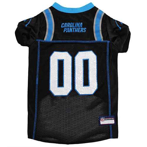 NFL Carolina Panthers Striped Mesh Dog Jersey