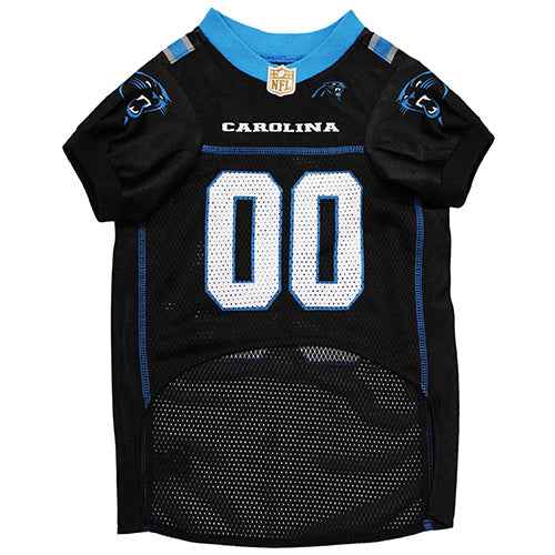 NFL Carolina Panthers Striped Mesh Dog Jersey