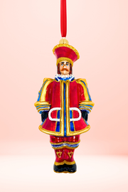 Carretto King Glass Christmas Ornament