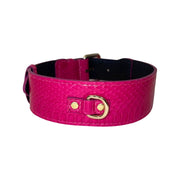 Fuchsia Snake Classic Collar